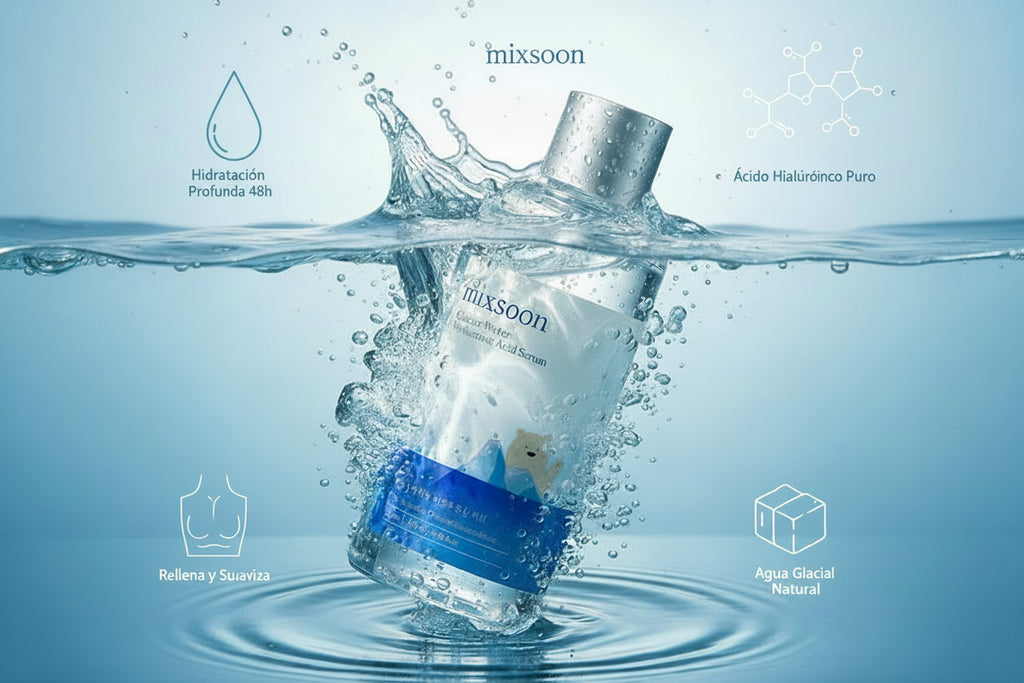 Mixsoon Glacier water piel hidratada  y radiante