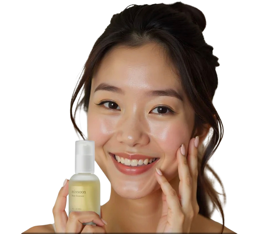 La esencia viral que transforma tu piel. ¡Pruébala y sorpréndete!" esencia  facial  Bean  Essence  de mixsoon 50ml